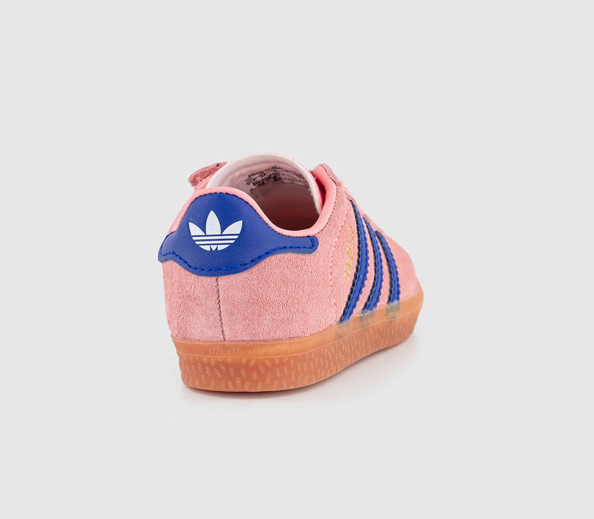 adidas Gazelle 2 Infant Trainers adidas Gazelle 2 Infant Trainers Semi Pink Spark Lucid Blue Lucid Blue