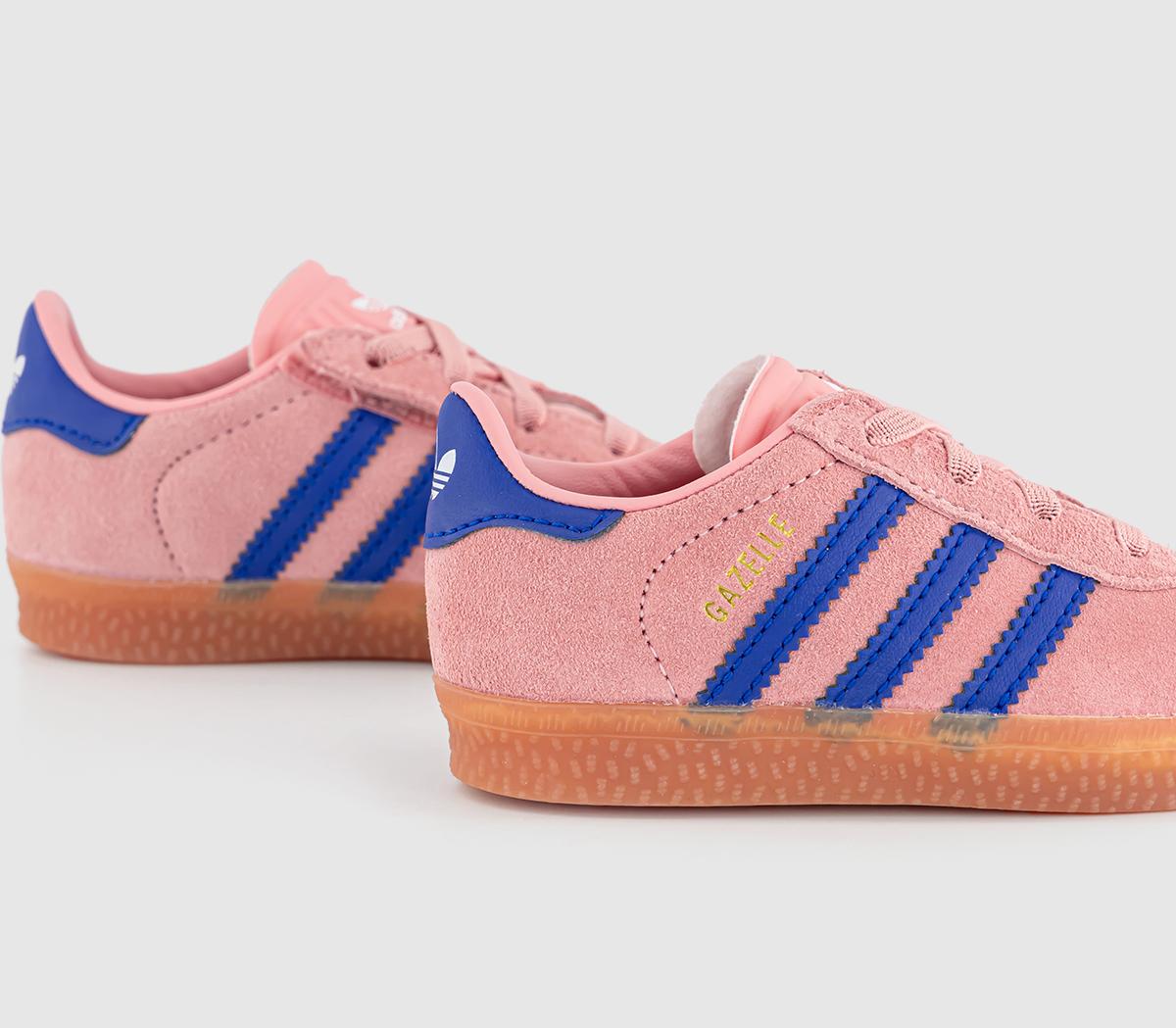 adidas Gazelle 2 Infant Trainers adidas Gazelle 2 Infant Trainers Semi Pink Spark Lucid Blue Lucid Blue