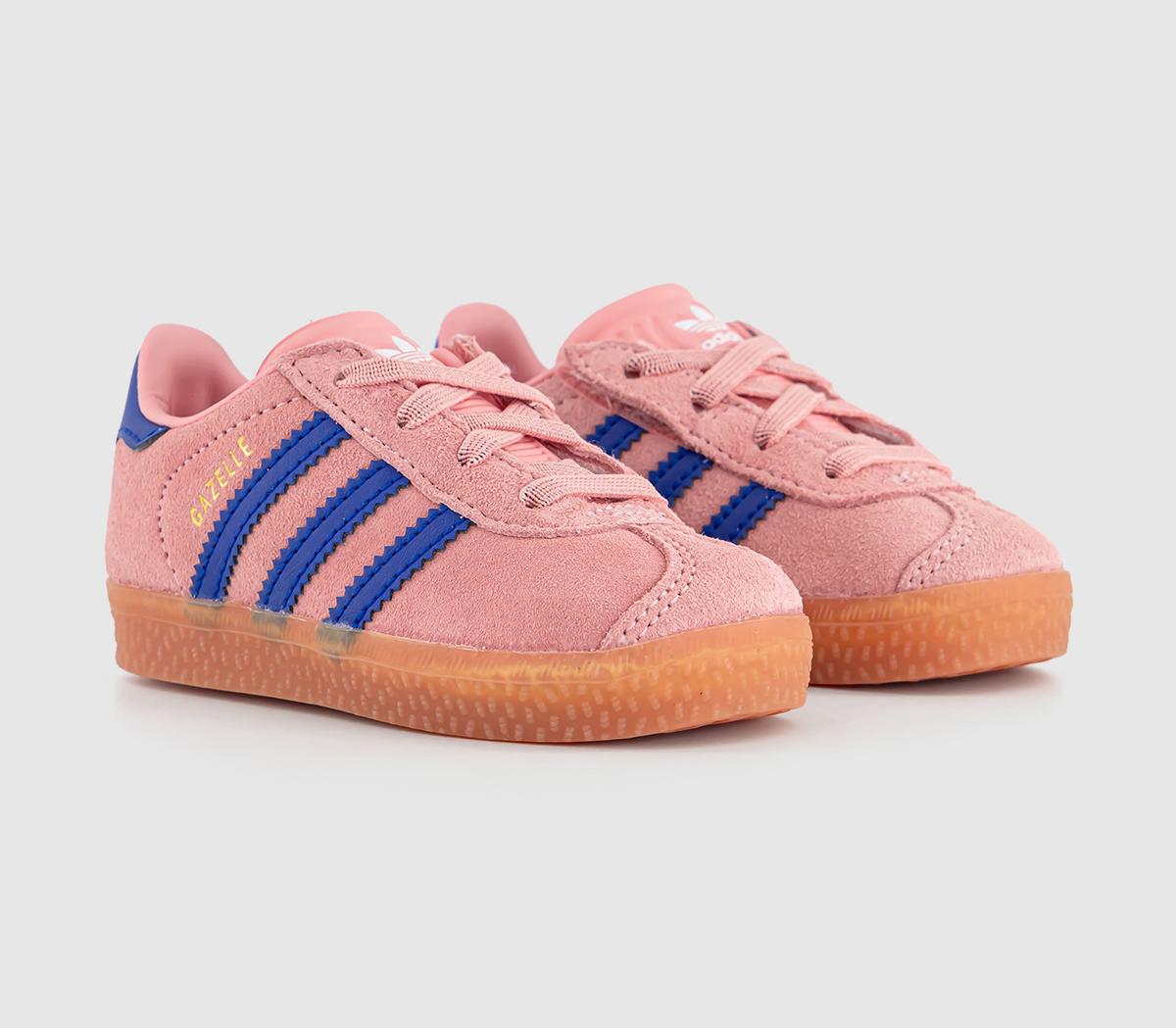 adidas Gazelle 2 Infant Trainers adidas Gazelle 2 Infant Trainers Semi Pink Spark Lucid Blue Lucid Blue