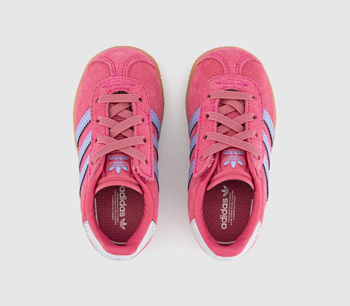 adidasGazelle 2 InfantShock Pink Blue Spark Halo Blue