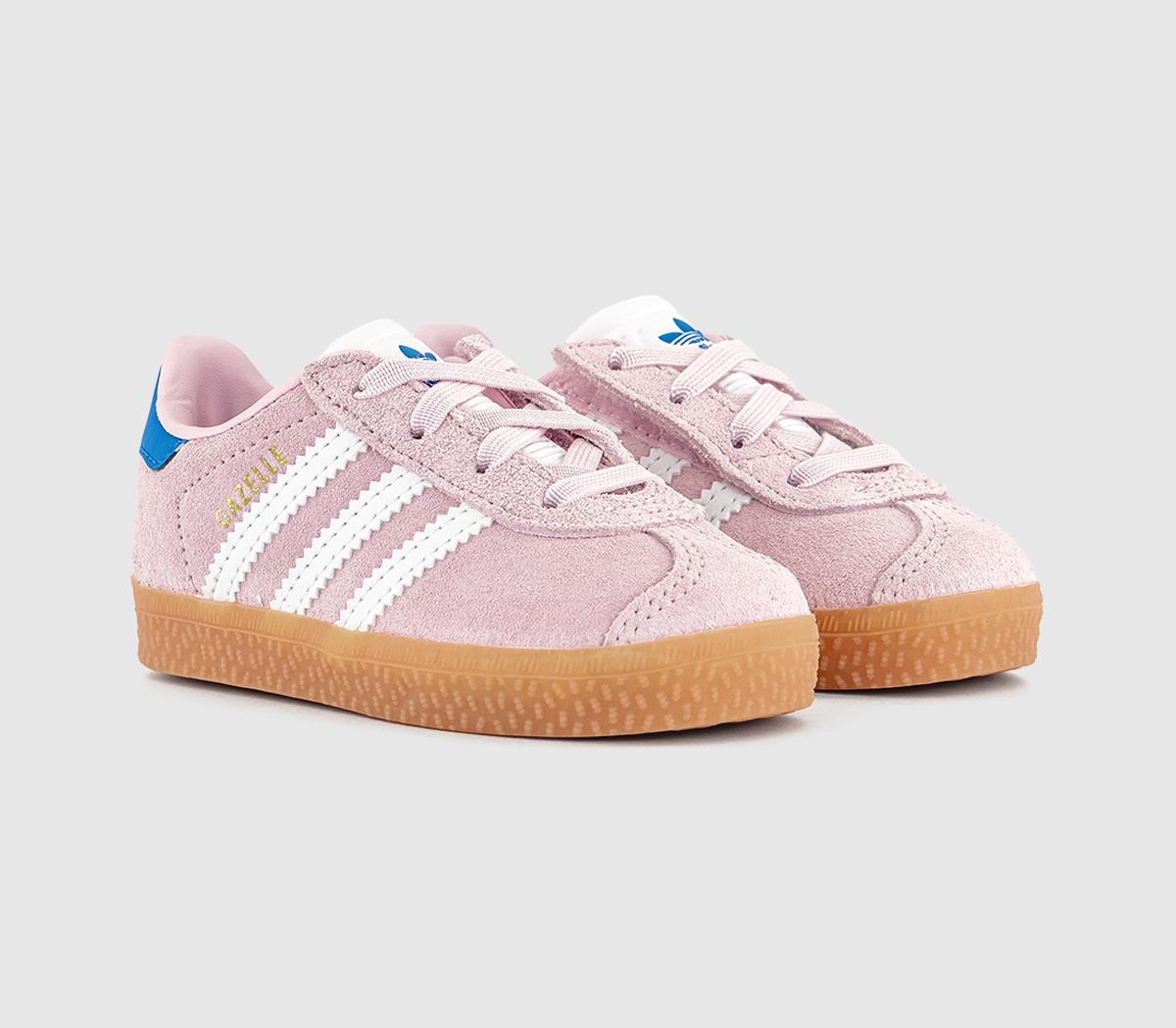 adidas Gazelle Infant Trainers Pink White Bluebird adidas Gazelle