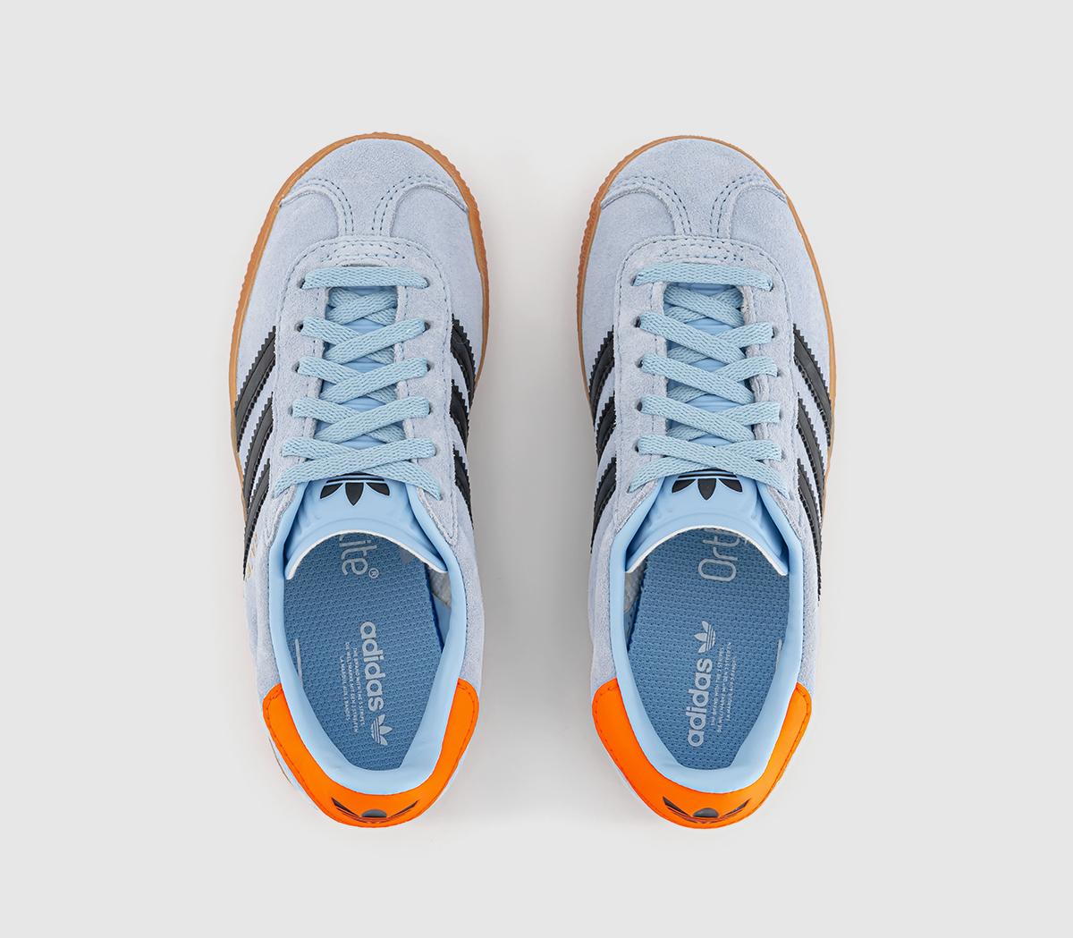 adidasGazelle 2 Kids Trainers adidasGazelle 2 Kids TrainersClear Sky Black Solar Orange