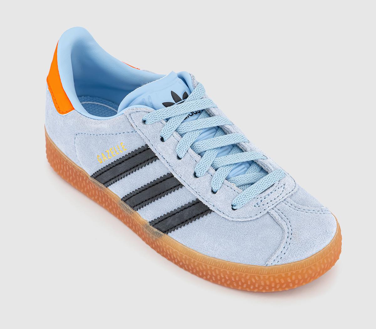 adidasGazelle 2 Kids Trainers adidasGazelle 2 Kids TrainersClear Sky Black Solar Orange
