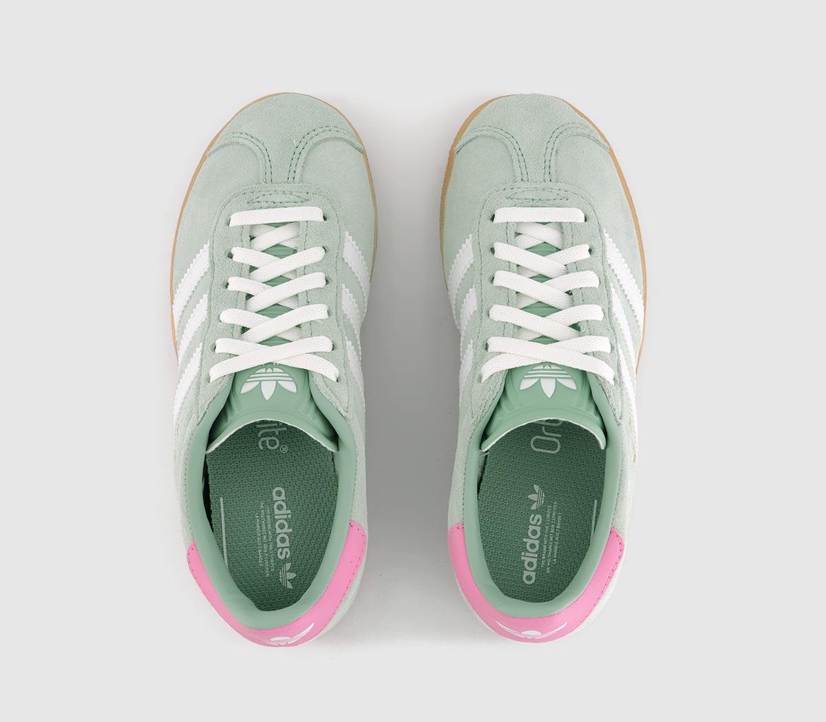 adidasGazelle 2 Kids Trainers adidasGazelle 2 Kids TrainersHazy Green White Bliss Pink