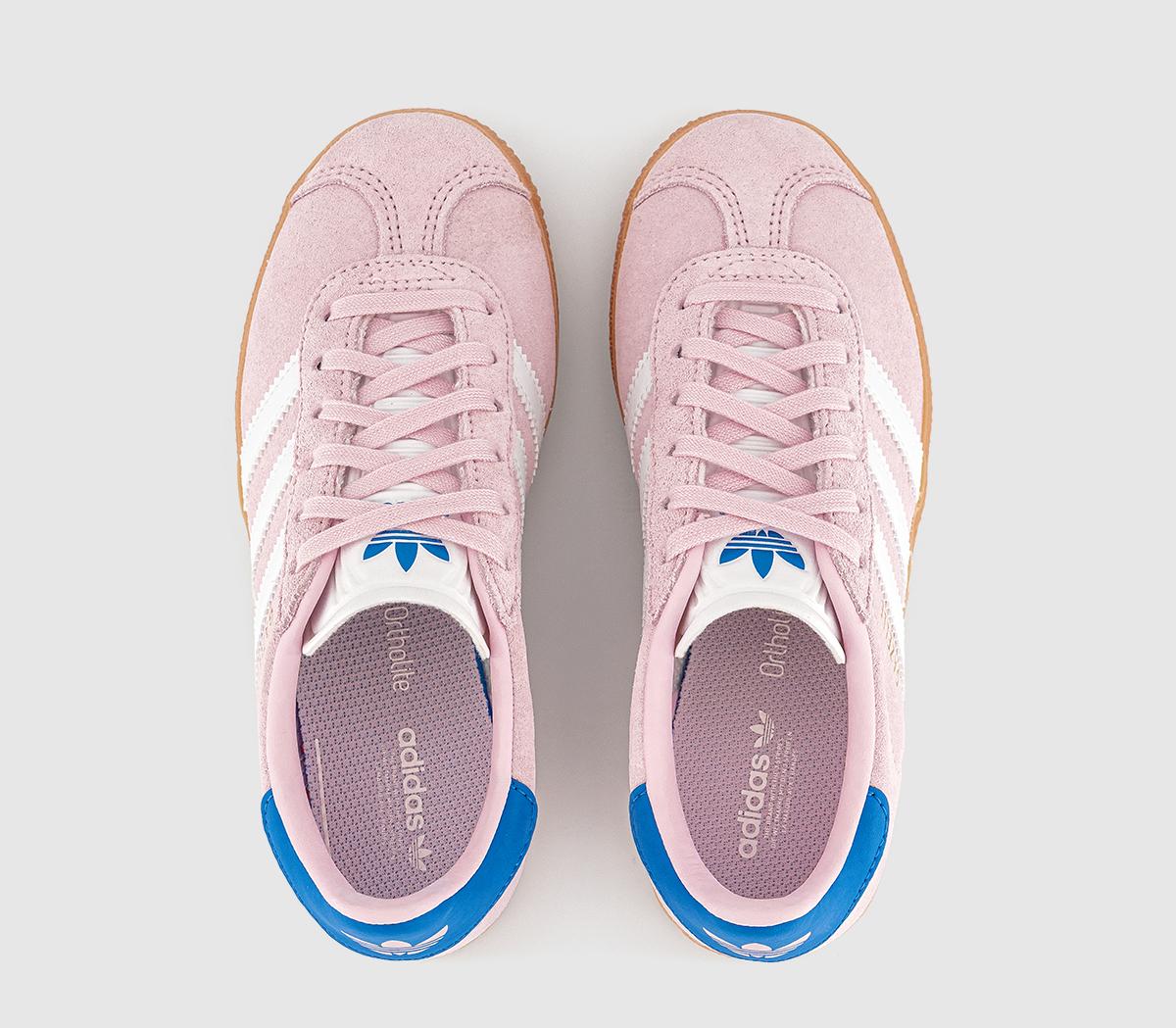 adidasGazelle 2 Kids TrainersPink White Bluebird