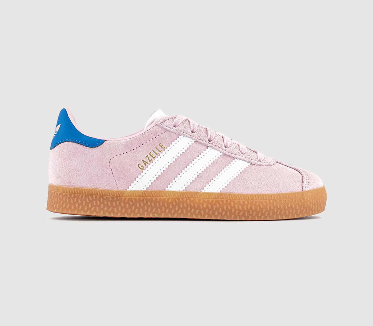 adidas Gazelle 2 Kids Trainers Pink White Bluebird - adidas Gazelle
