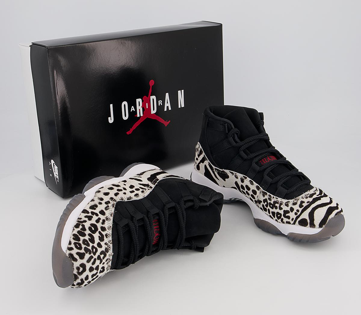 Jordan Air Jordan 11 Trainers Jordan Air Jordan 11 Trainers Black Gym Red Sail White