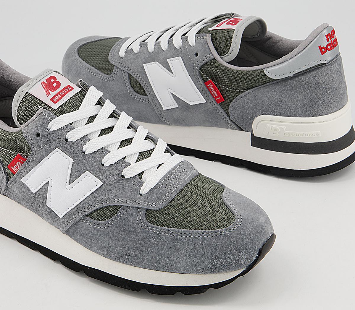 New Balance M990 Trainers V Series V1 Grey - Men's Premium Sneakers