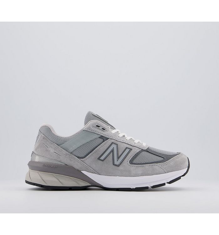 New Balance M990 Mens Grey Suede Trainers, Size: 8