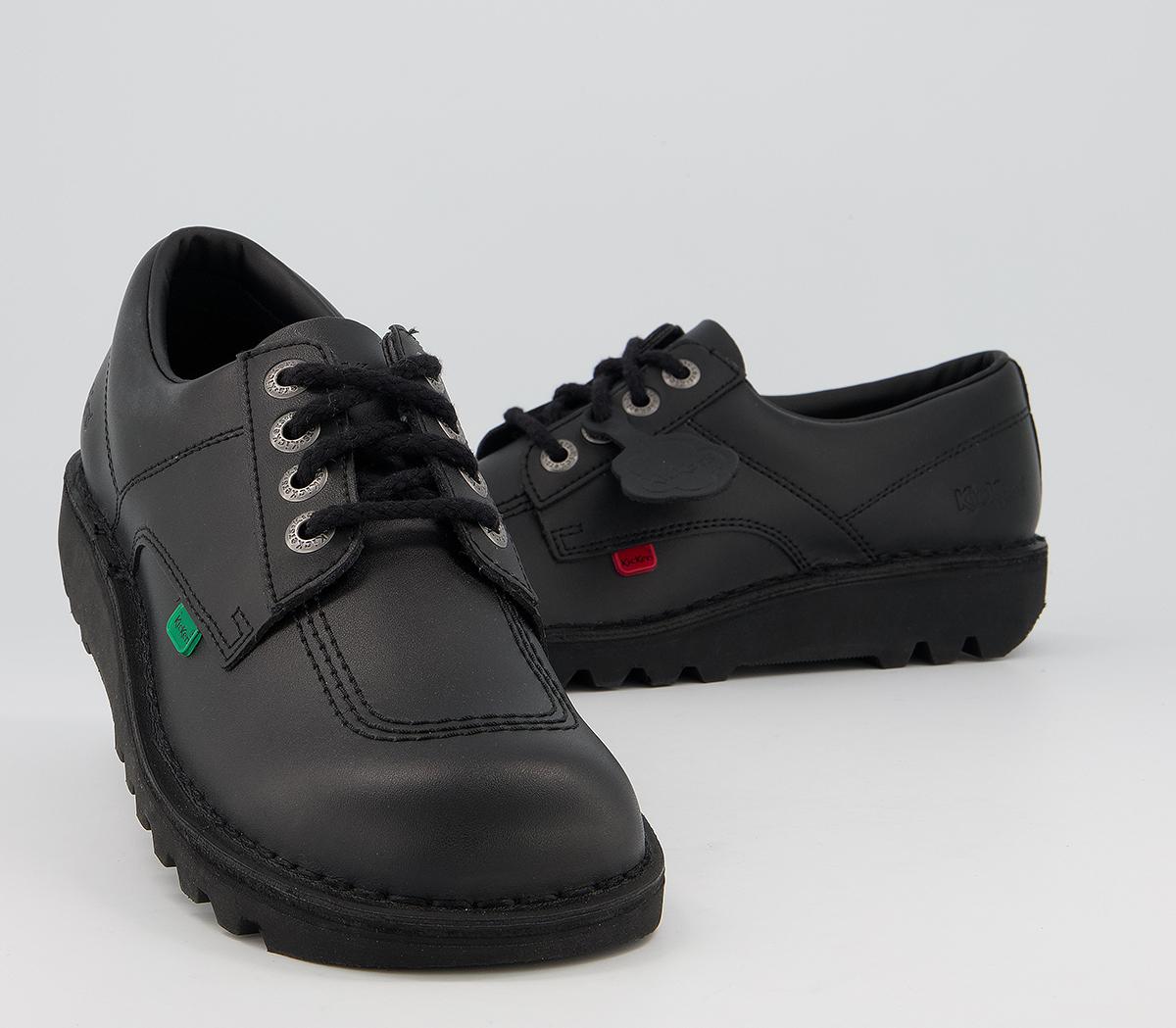 Kickers Kick Lo M Black Leather - Men’s Smart Shoes