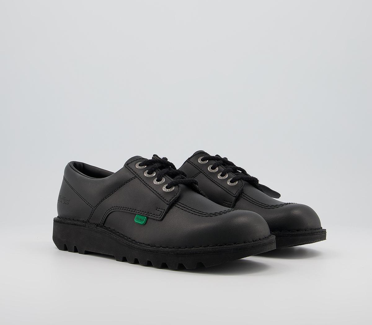 Kickers Mens Kick Lo (m) Black Leather Formal Shoes, 8