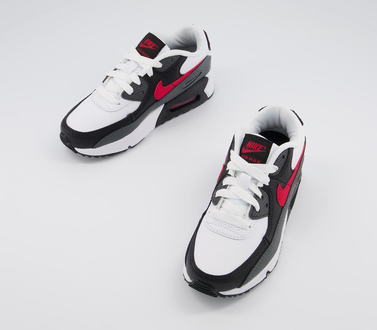 Nike Air Max 90 Ps Trainers White Red Grey Black - Unisex