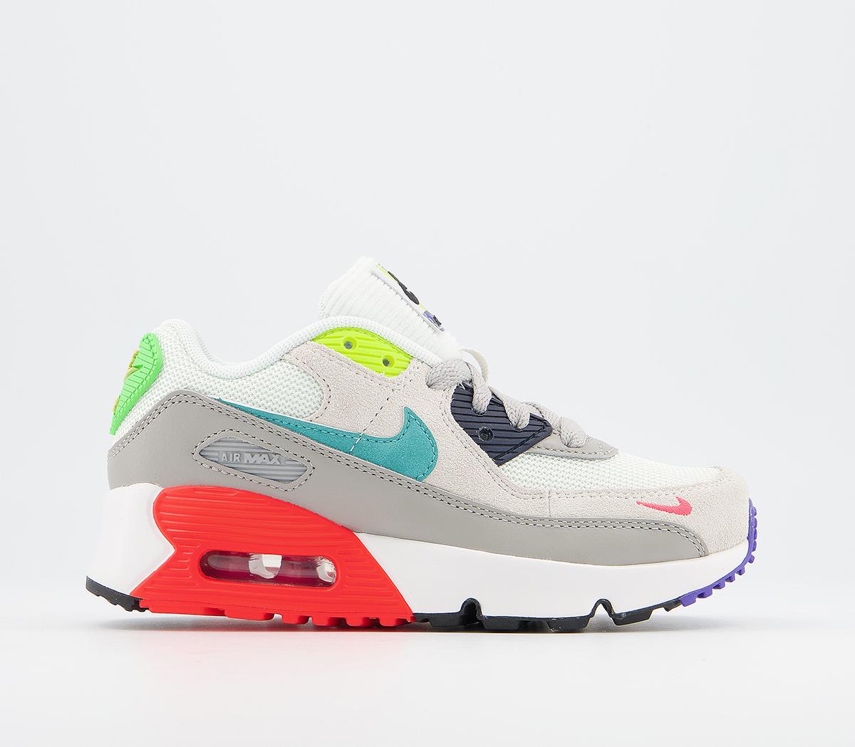 NikeAir Max 90 Ps TrainersPearl Grey Sport Turquoise White Black