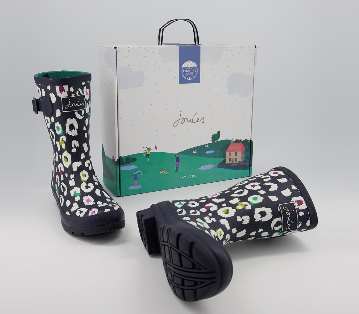JoulesMolly WellyNavy Leopard