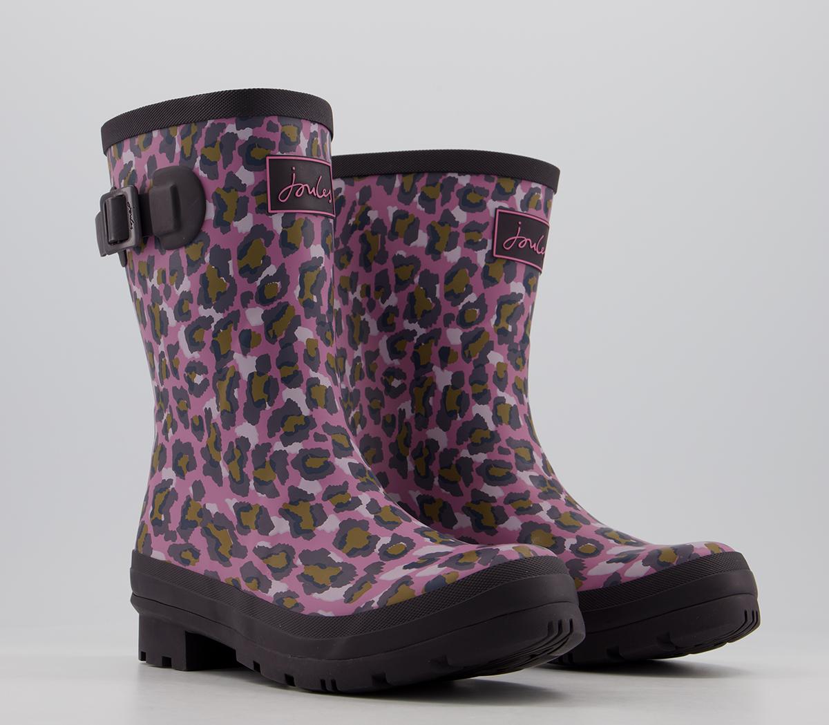JoulesMolly WellyPink Leopard