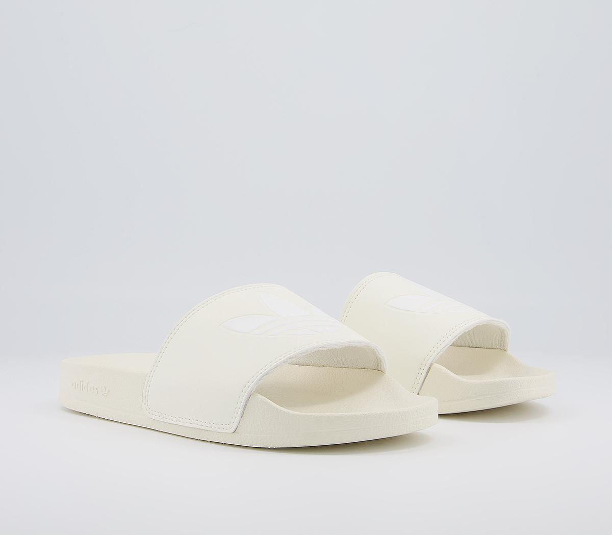 adidas Adilette Sliders adidas Adilette Sliders Off White White