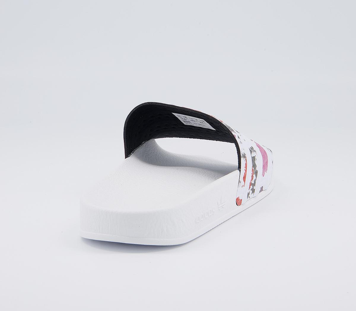 adidas Adilette Sliders adidas Adilette Sliders White Multi White