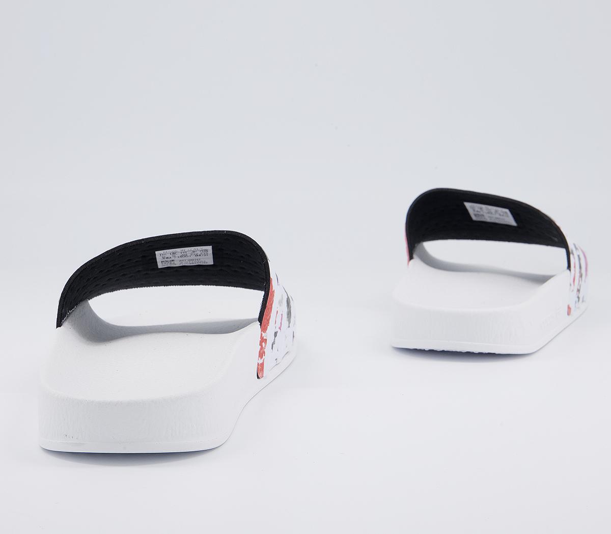 adidas Adilette Sliders adidas Adilette Sliders White Multi White