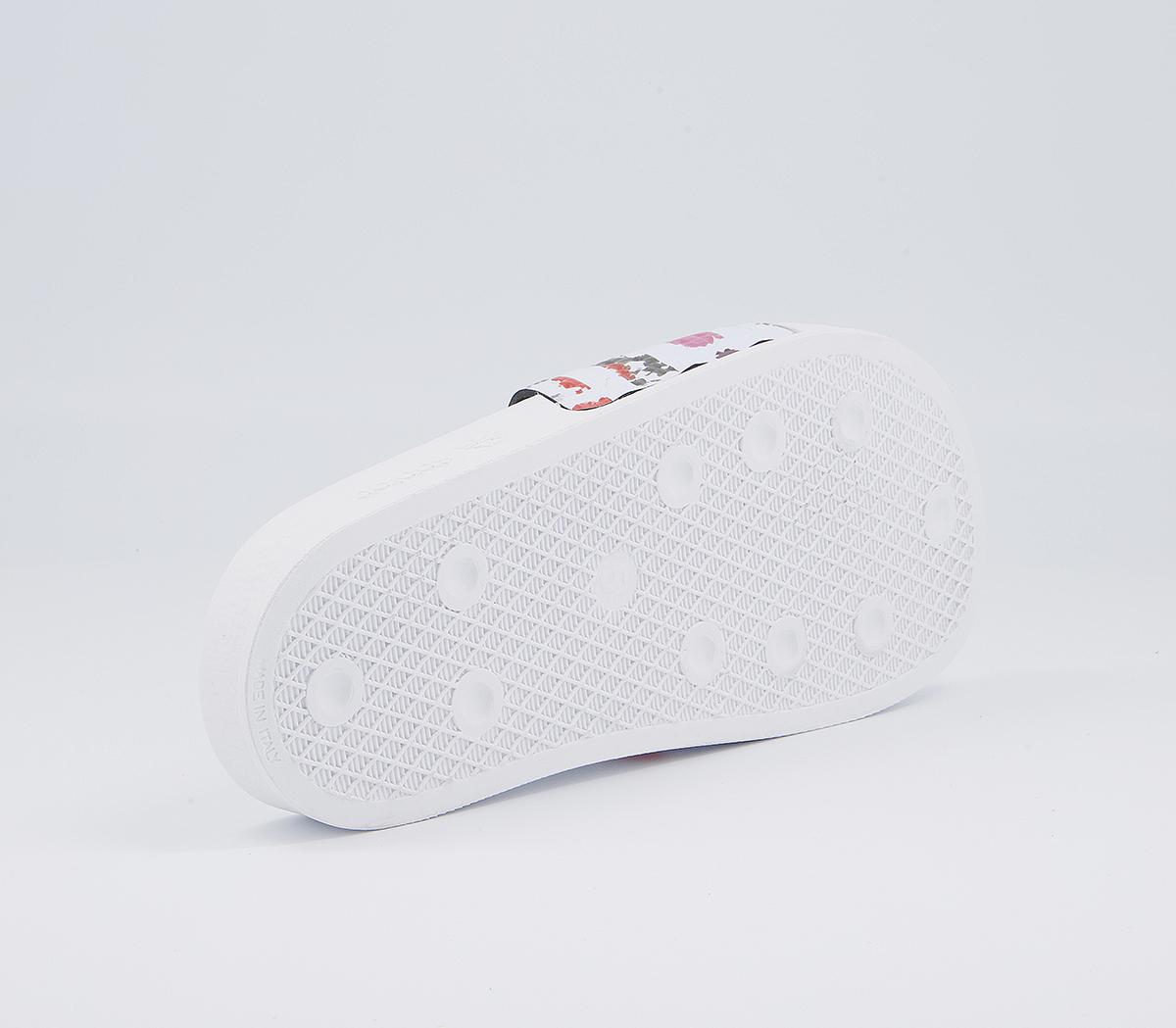 adidas Adilette Sliders adidas Adilette Sliders White Multi White