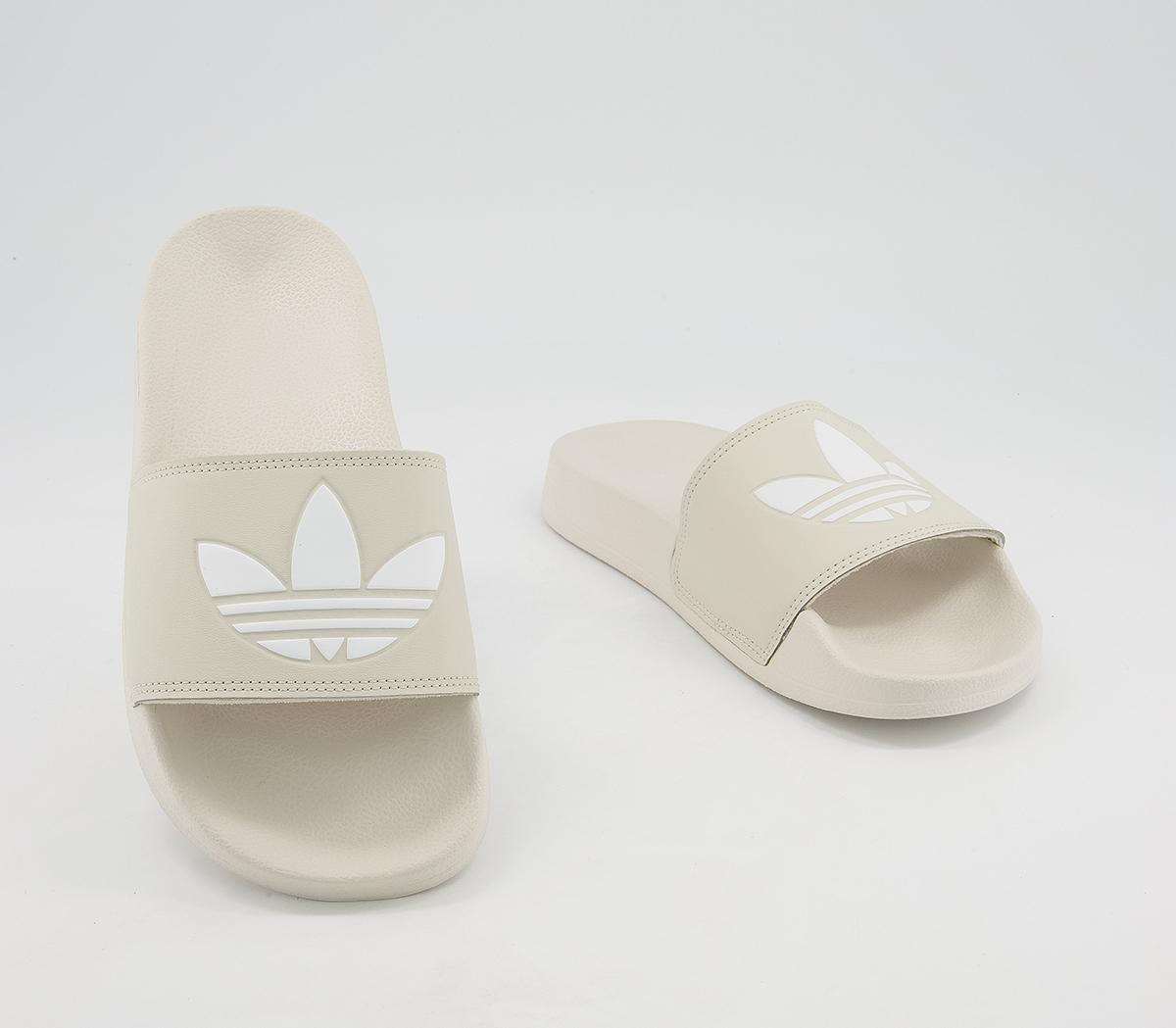 adidas Adilette Sliders adidas Adilette Sliders Alumin White White