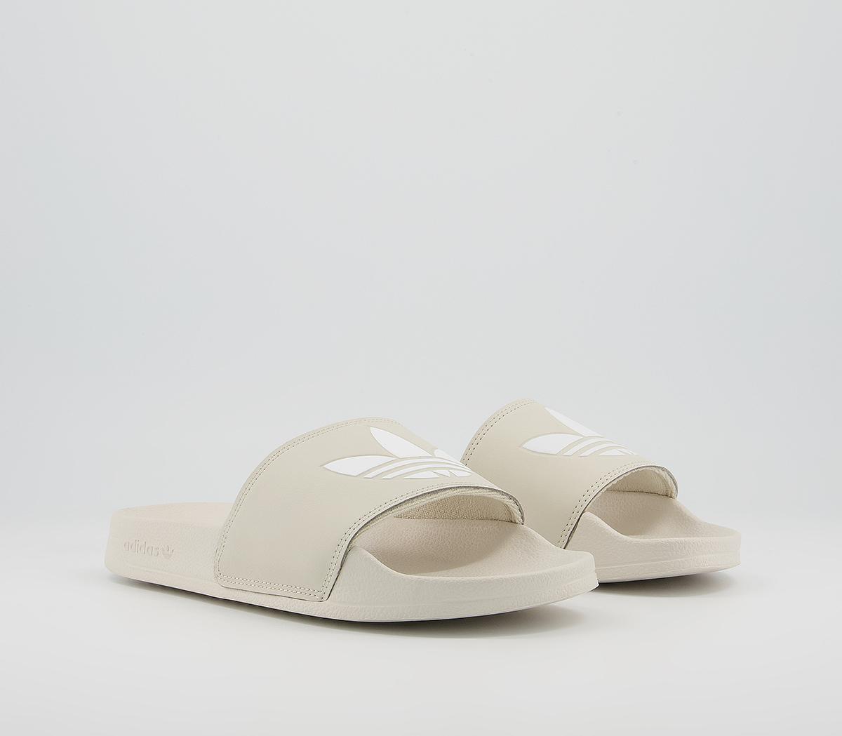 adidas Adilette Sliders adidas Adilette Sliders Alumin White White