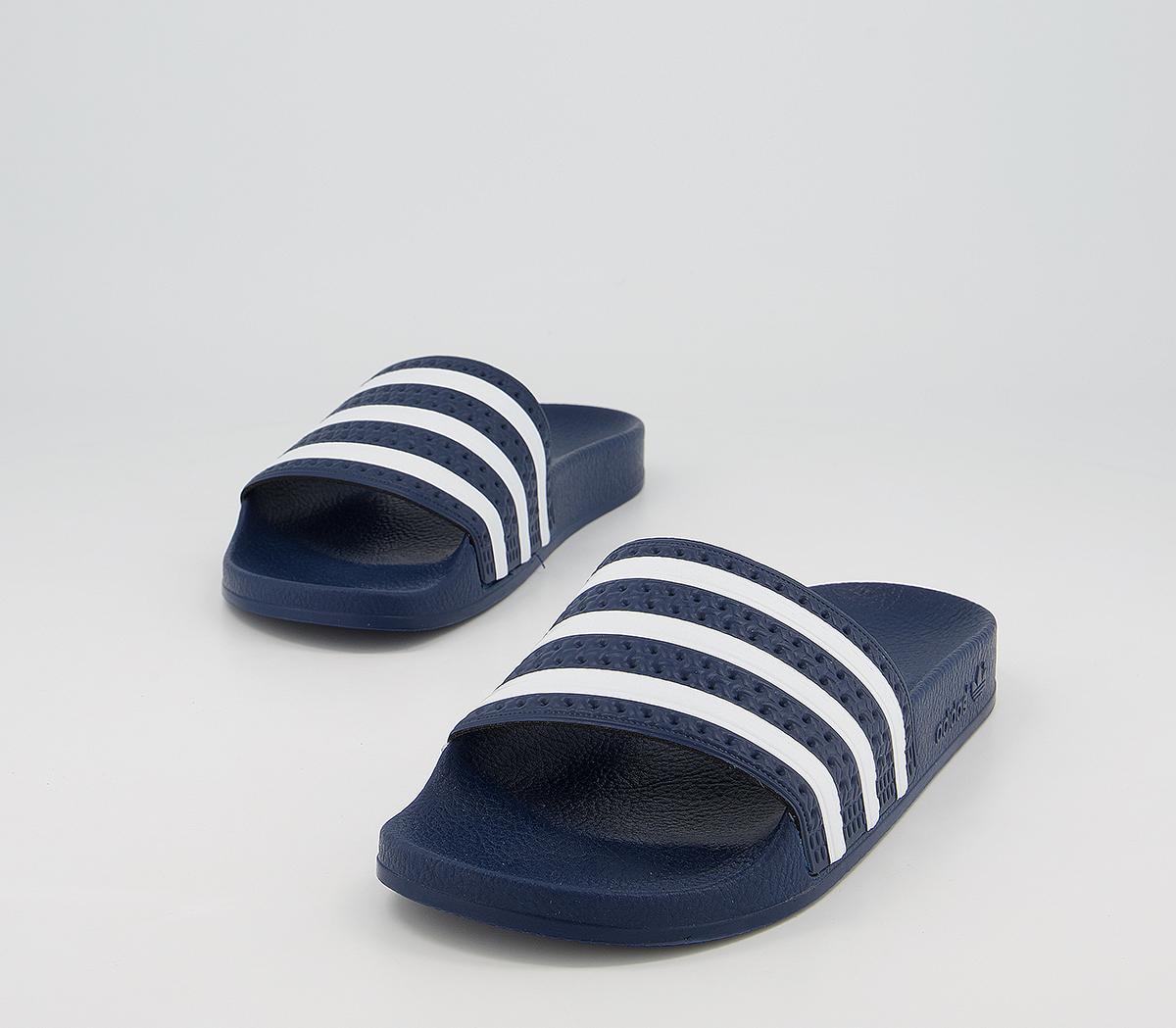 adidas Adilette Sliders Navy White Women’s Sandals