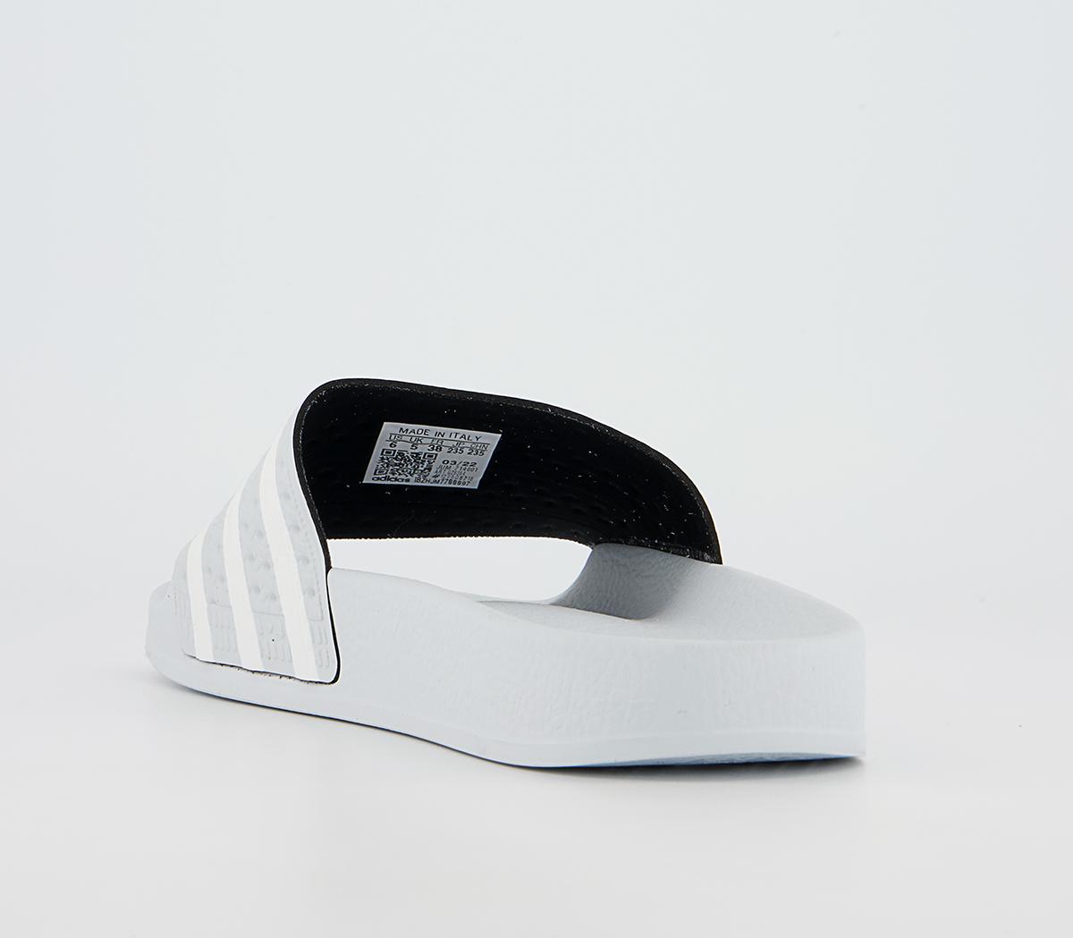 adidas Adilette Sliders adidas Adilette Sliders Blue Tint White