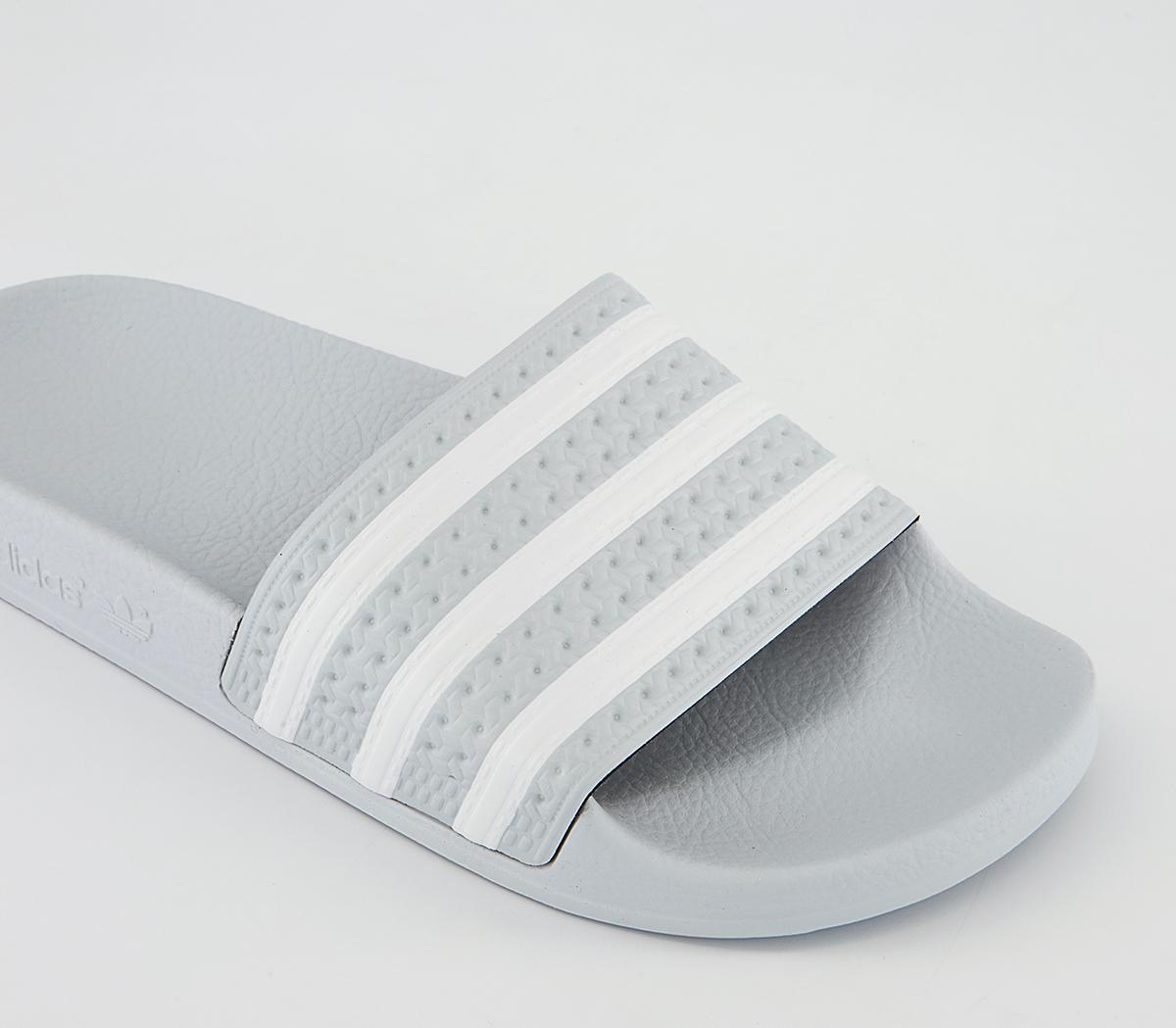 adidas Adilette Sliders adidas Adilette Sliders Blue Tint White