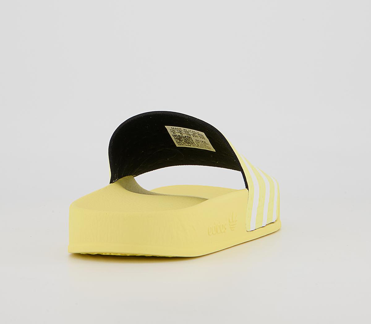 adidas Adilette Sliders adidas Adilette Sliders Yellow White
