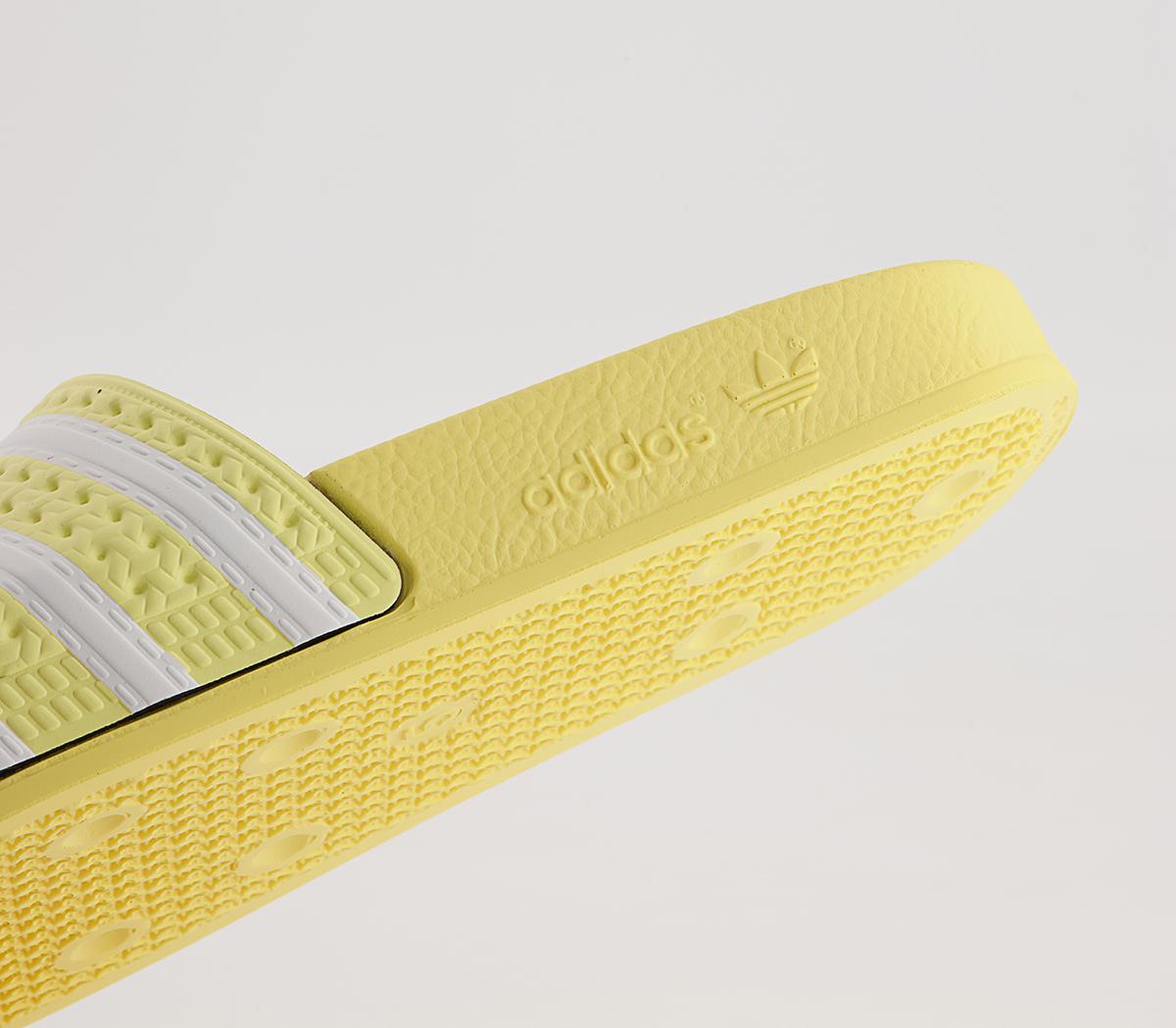adidas Adilette Sliders adidas Adilette Sliders Yellow White