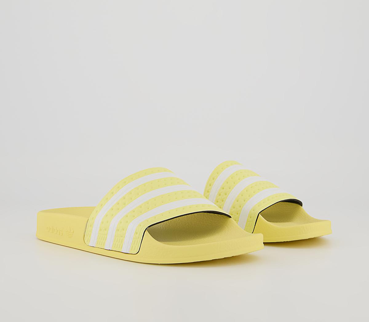 adidas Adilette Sliders adidas Adilette Sliders Yellow White