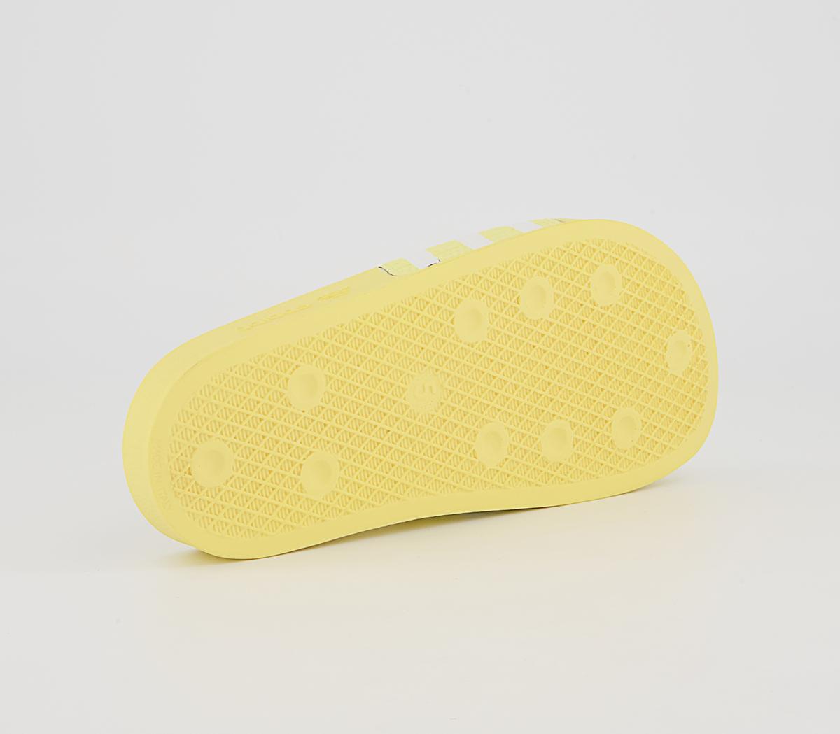 adidas Adilette Sliders adidas Adilette Sliders Yellow White