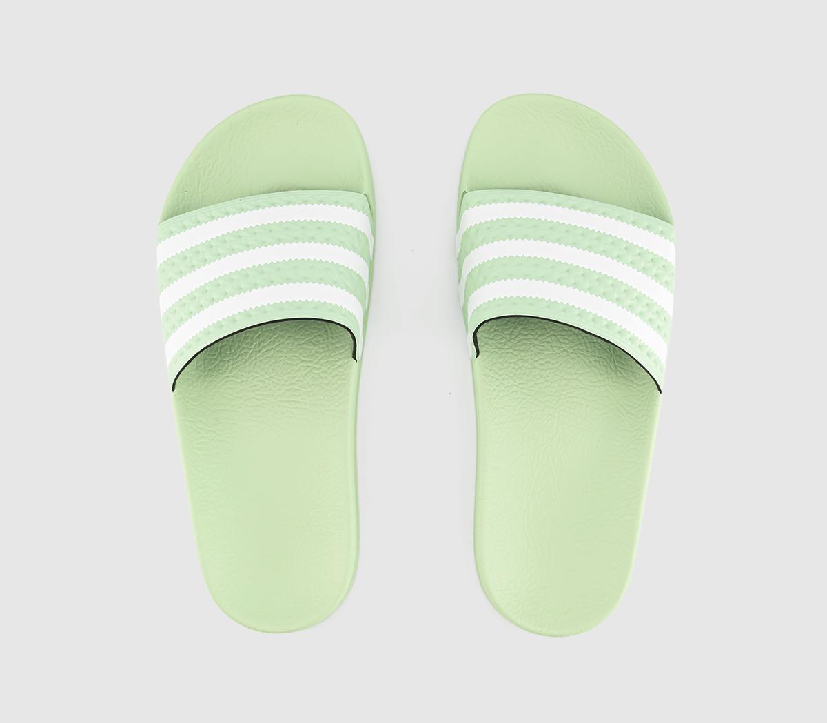 adidasAdilette Sliders adidasAdilette SlidersSemi Green Spark White Semi Green Spark