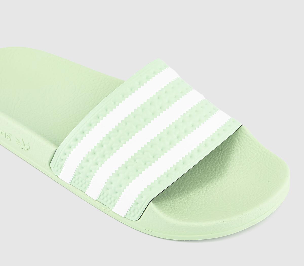 adidasAdilette Sliders adidasAdilette SlidersSemi Green Spark White Semi Green Spark