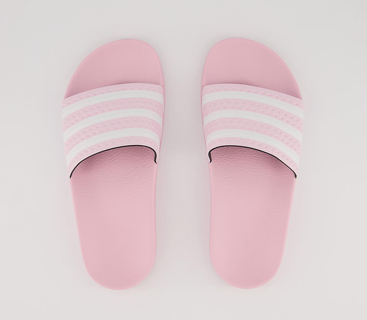 adidas Adilette Sliders adidas Adilette Sliders Pink White