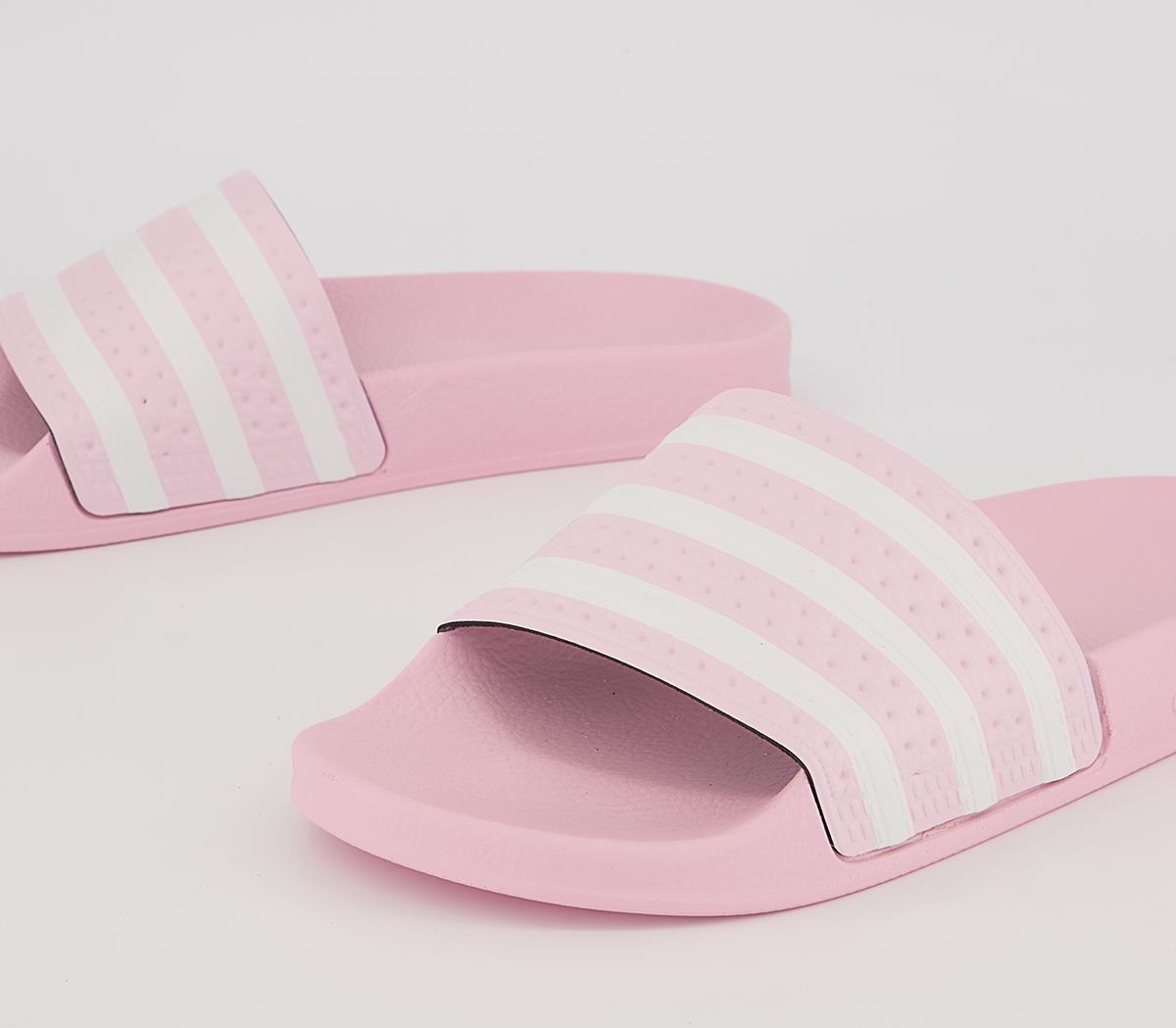 adidas Adilette Sliders adidas Adilette Sliders Pink White