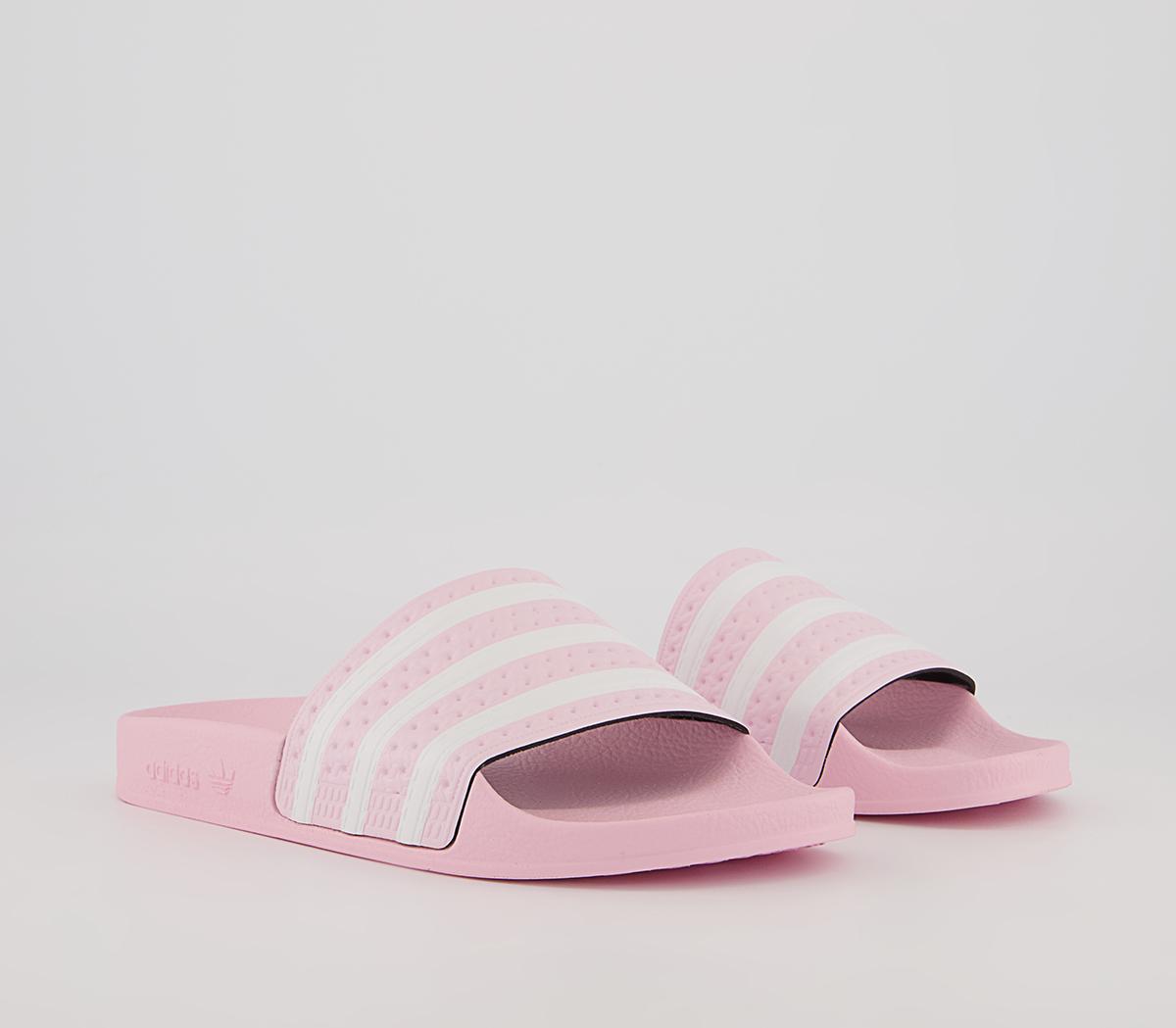 adidas Adilette Sliders adidas Adilette Sliders Pink White