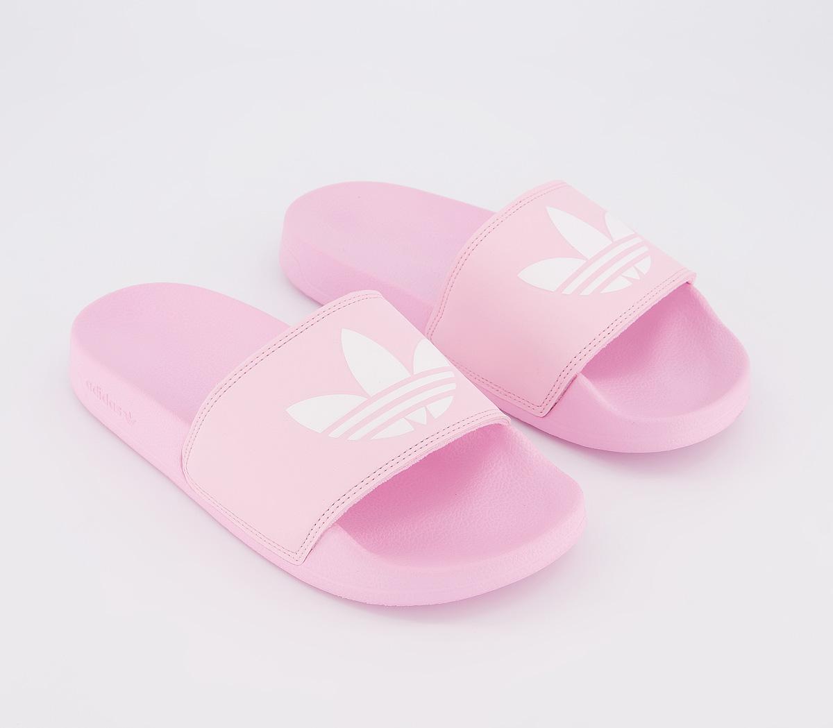 adidas Adilette Sliders Pink White Pink - Women’s Sandals