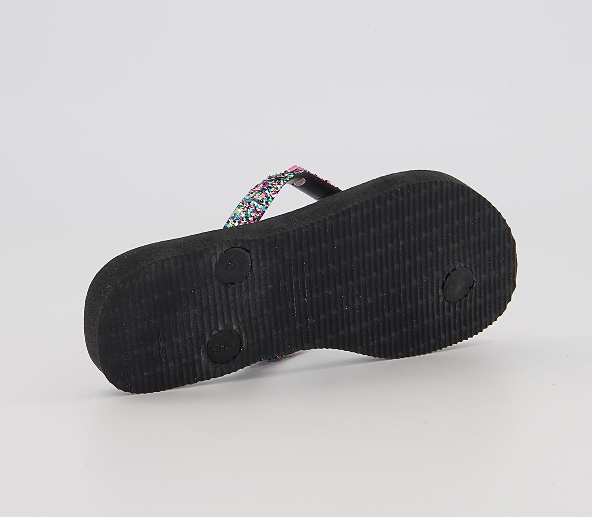 Havaianas Slim Fashion Kids Flip Flops Havaianas Slim Fashion Kids Flip Flops Glitter Black Star