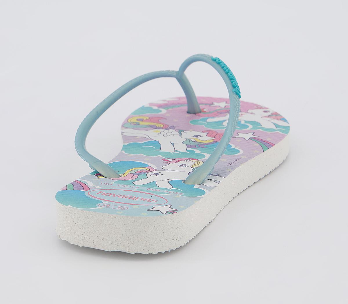 Havaianas Slim Fashion Kids Flip Flops Havaianas Slim Fashion Kids Flip Flops My Little Pony White