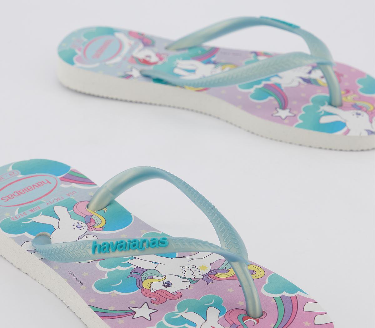 Havaianas Slim Fashion Kids Flip Flops Havaianas Slim Fashion Kids Flip Flops My Little Pony White