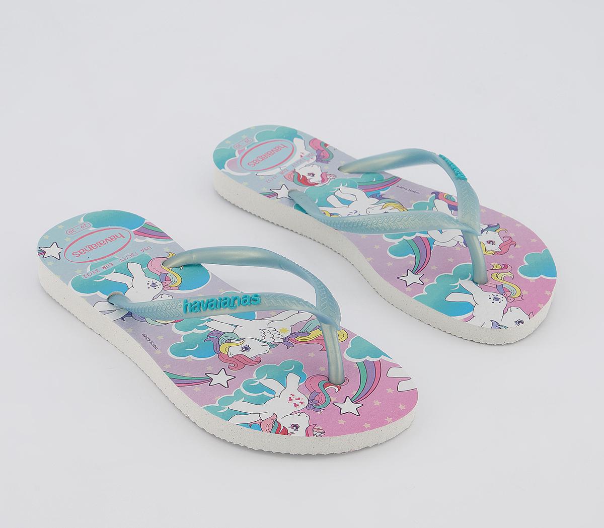 havaianas slim fashion kids my little pony in pink and blue, 7 infant