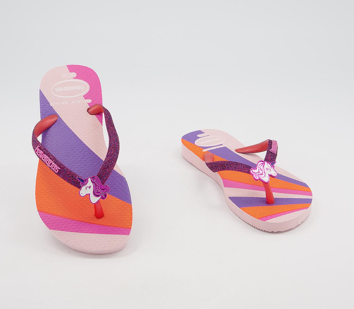 Havaianas Slim Fashion Kids Flip Flops Havaianas Slim Fashion Kids Flip Flops Candy Pink Unicorn