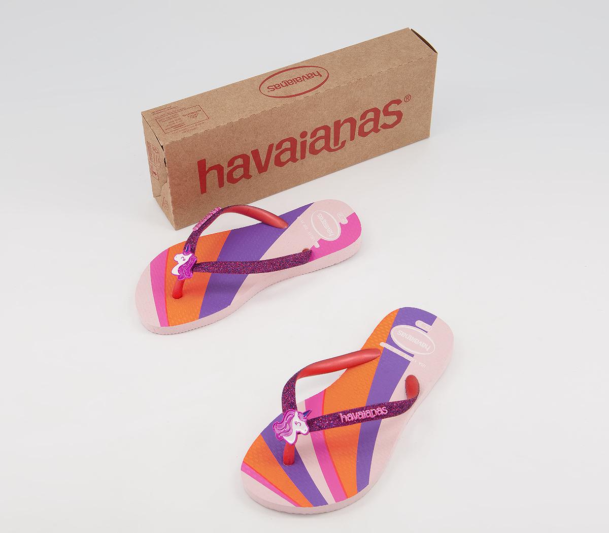 Havaianas Slim Fashion Kids Flip Flops Havaianas Slim Fashion Kids Flip Flops Candy Pink Unicorn