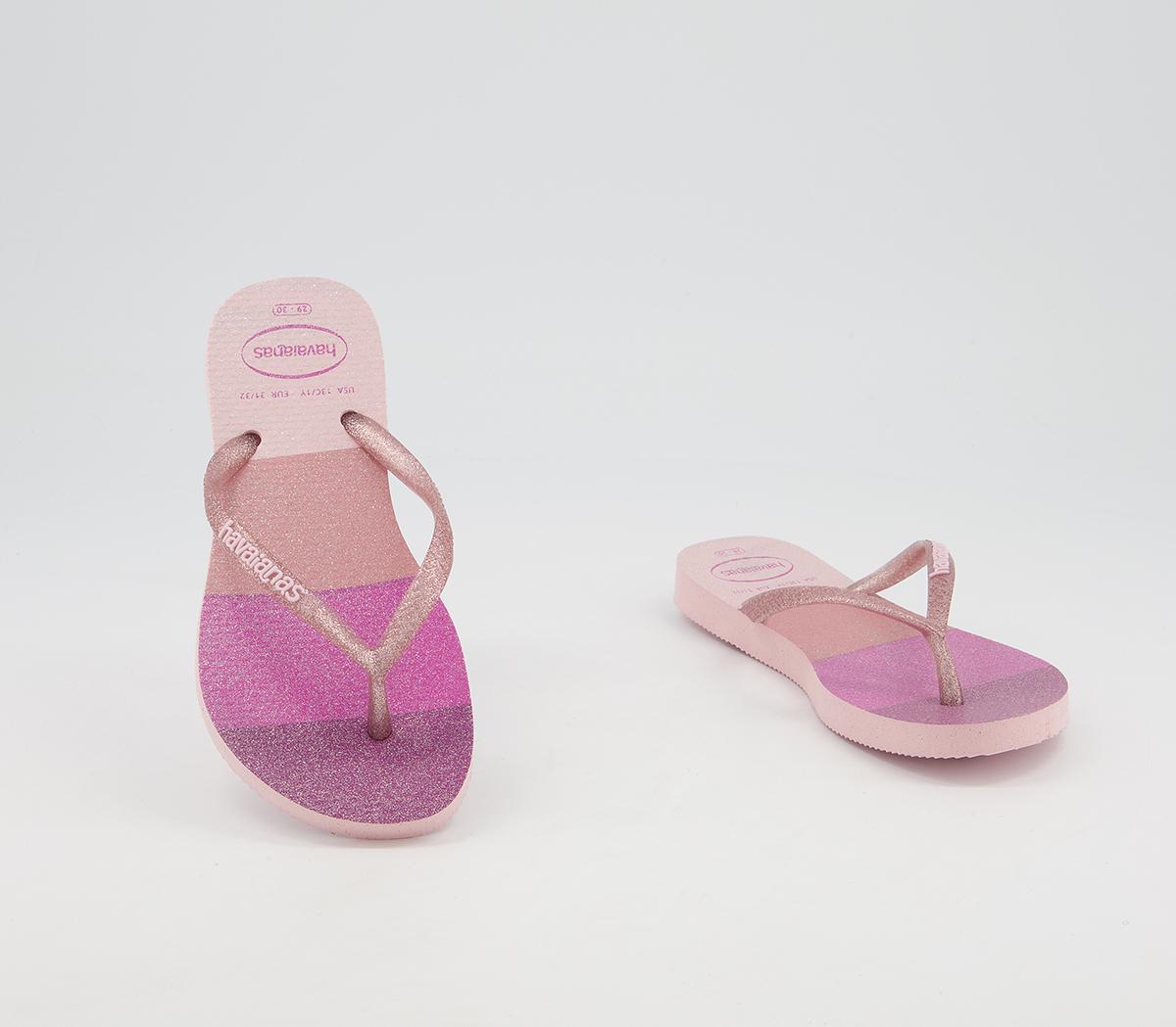 Havaianas Slim Fashion Kids Flip Flops Havaianas Slim Fashion Kids Flip Flops Candy Pink Palette Glow