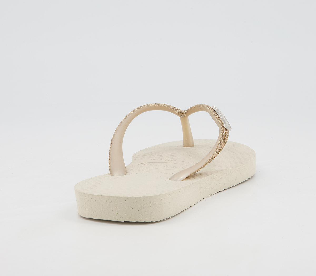 Havaianas Slim Fashion Kids Flip Flops Havaianas Slim Fashion Kids Flip Flops Beige Glitter