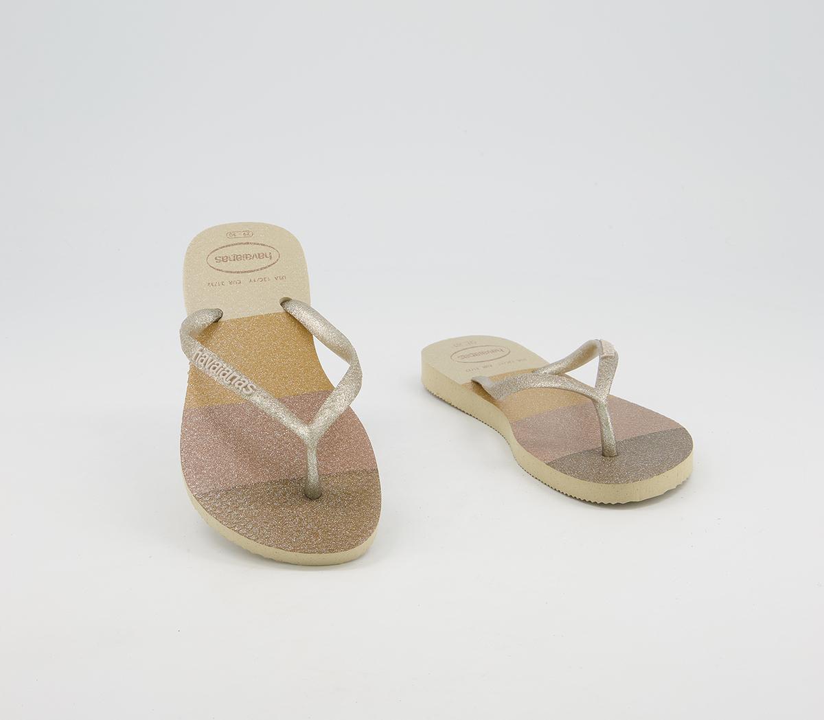 Havaianas Slim Fashion Kids Flip Flops Havaianas Slim Fashion Kids Flip Flops Sand Grey Palette Glow