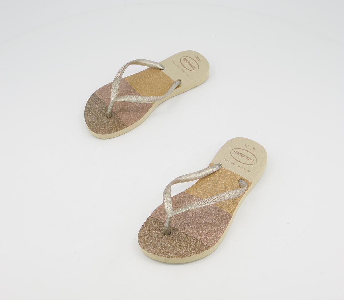 Havaianas Slim Fashion Kids Flip Flops Havaianas Slim Fashion Kids Flip Flops Sand Grey Palette Glow