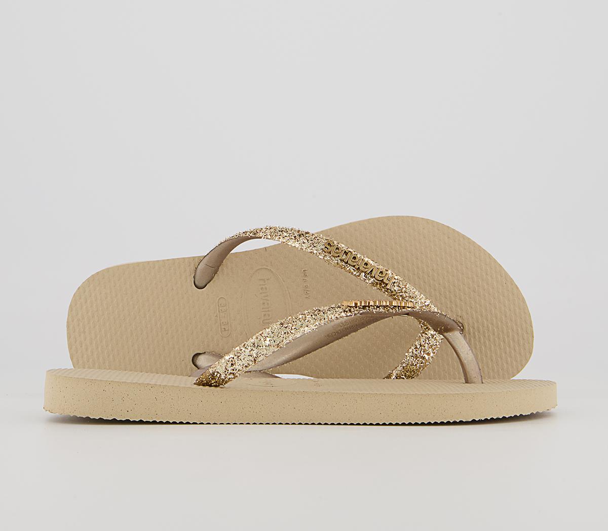 Gold glitter havaianas hot sale