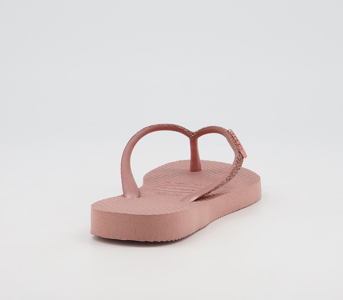 Havaianas Slim Fashion Kids Flip Flops Havaianas Slim Fashion Kids Flip Flops Croque Rose Glitter